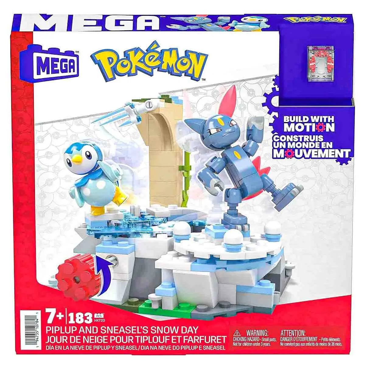 Mega Bloks Pokémon Piplup And Sneasel's Snow Day Building Set 1