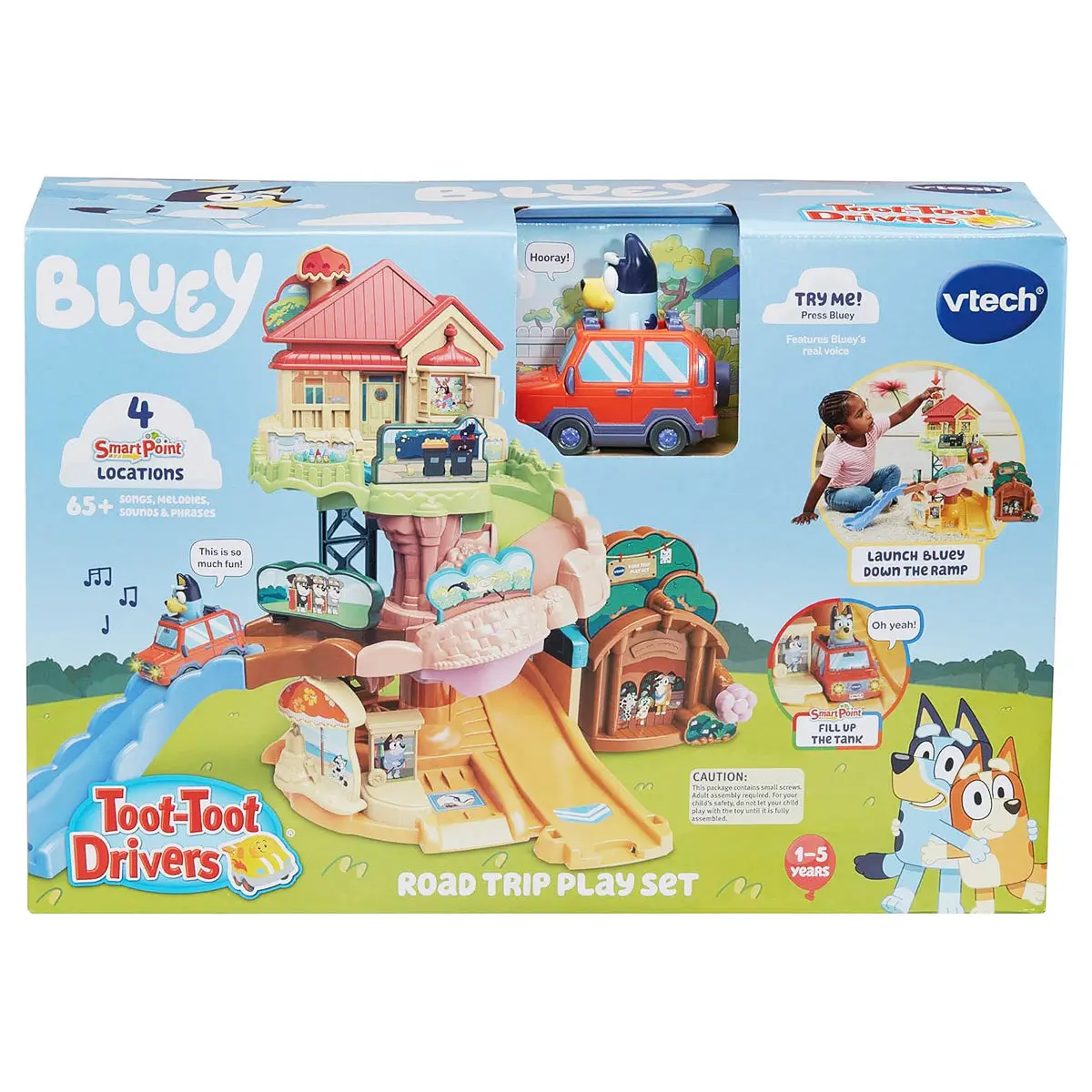 Bluey Toot-Toot Drivers Road Trip Play Set 1