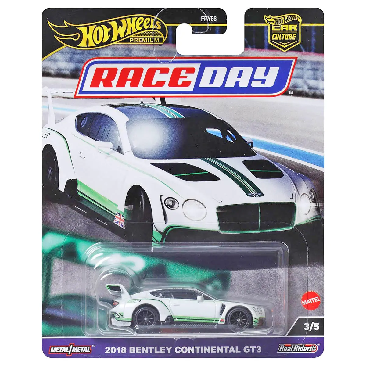 Hot Wheels Car Culture Race Day 2018 Bentley Continental Gt3 3/5 1