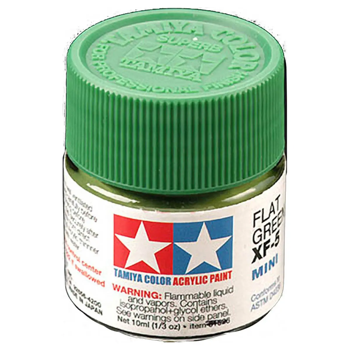 Tamiya Color Acrylic Paint Mini Xf-5 Flat Green 1