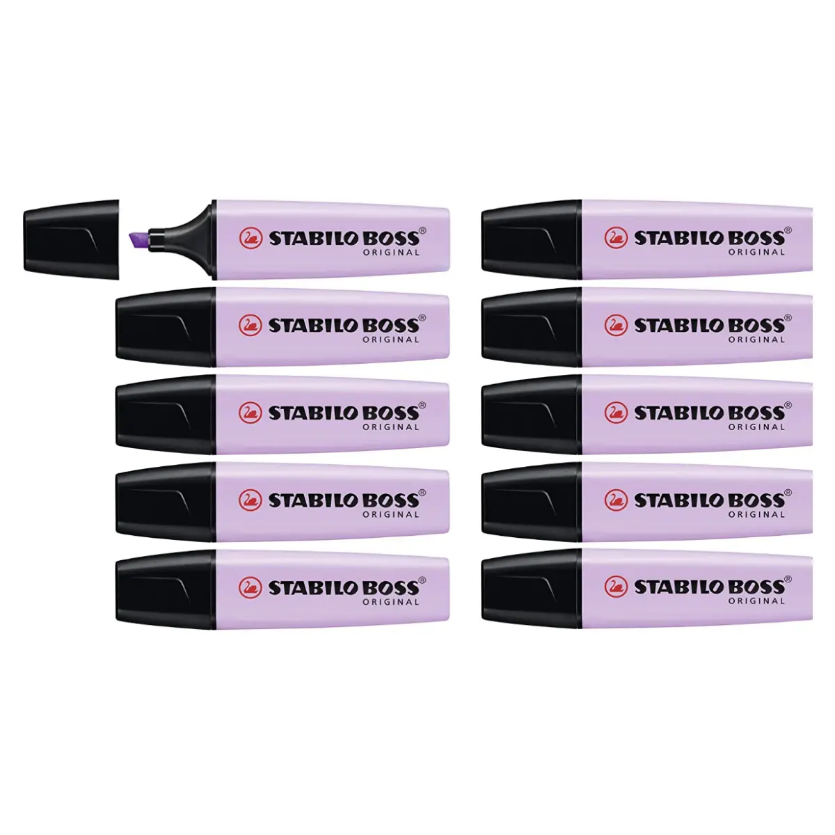 Stabilo Boss Original Pastel Lilac Haze Highlighter Box Of 10 1