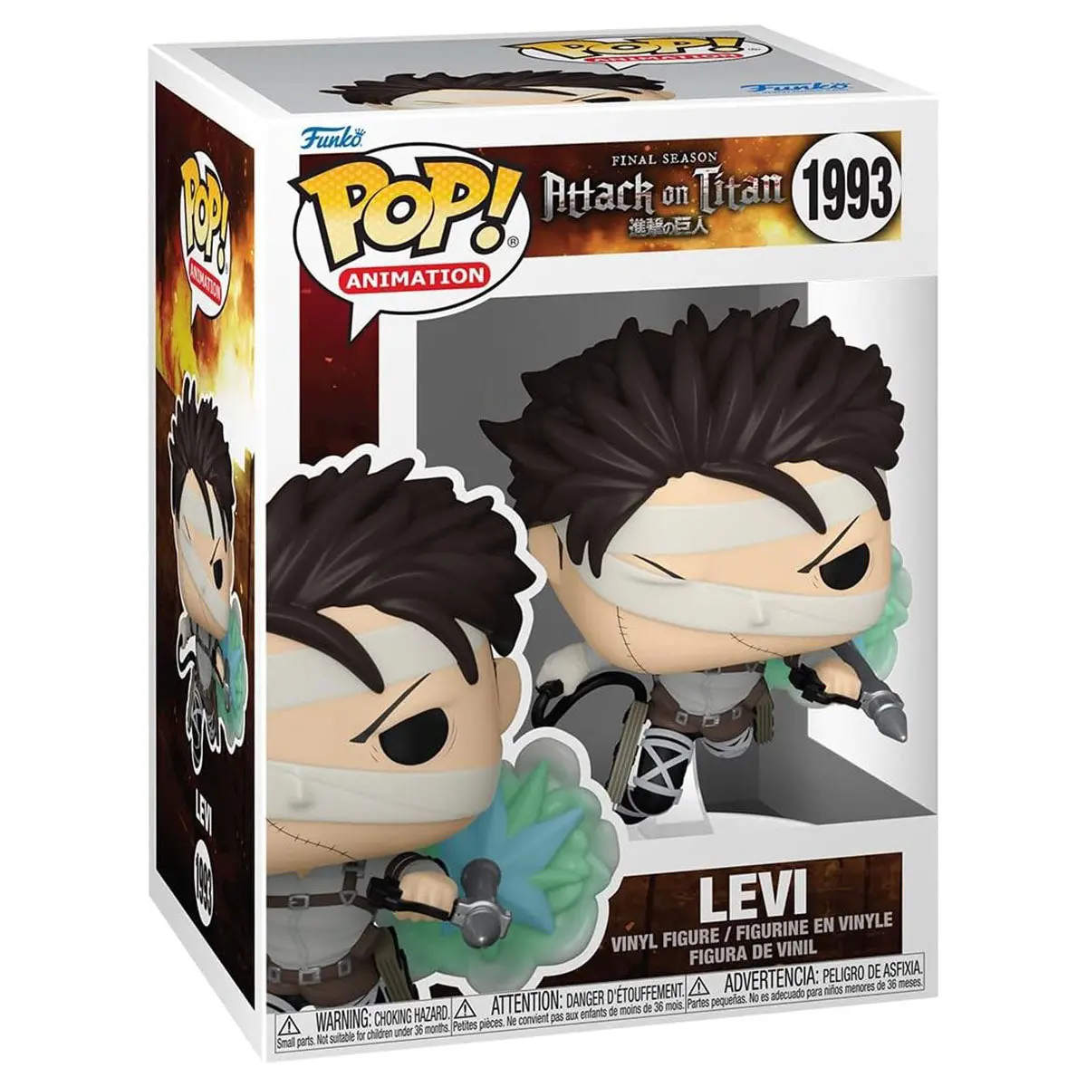 Funko Pop! Animation: Attack On Titan: Levi Vinyl Figure #1993 1