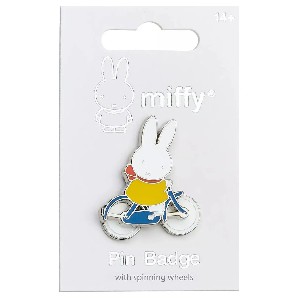 Official Miffy Spinning Wheels Bike Pin Badge 1