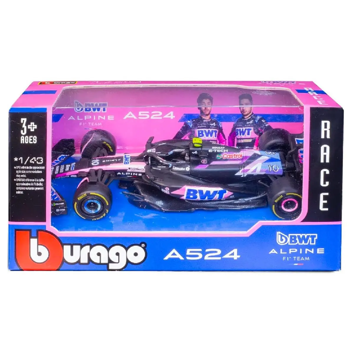 Bburago Alpine F1 A524 2024 Esteban Ocon 1:43 Race Car 1