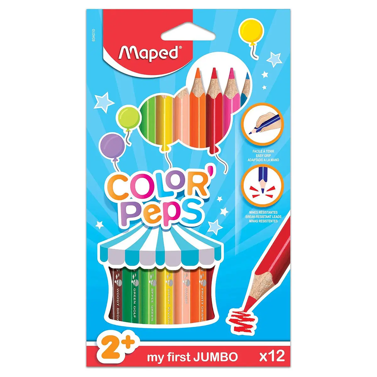 Maped Color'peps My First Jumbo Colouring Pencils (12 Pack) 1