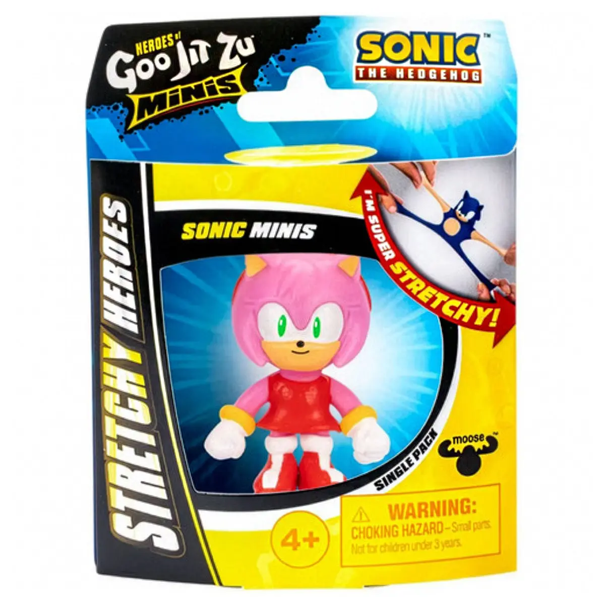 Heroes Of Goo Jit Zu Minis Sonic The Hedgehog Amy 2.5" Stretch Figure 1