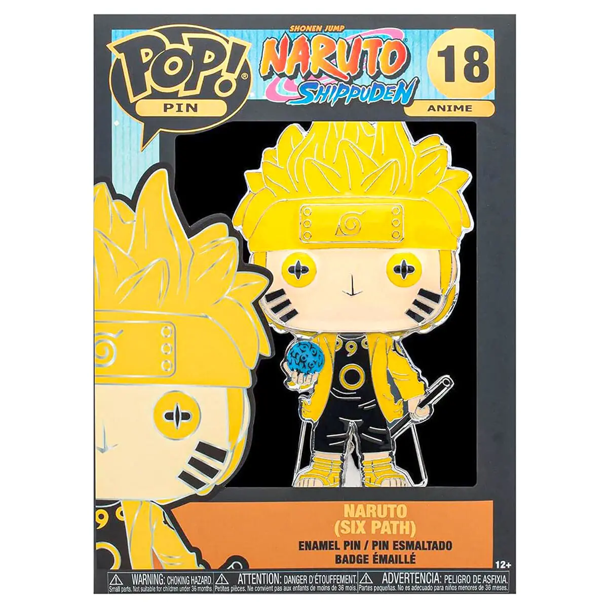 Funko Pop! Pin Anime Naruto Shippuden Naruto (Six Path) Enamel Pin #18 1