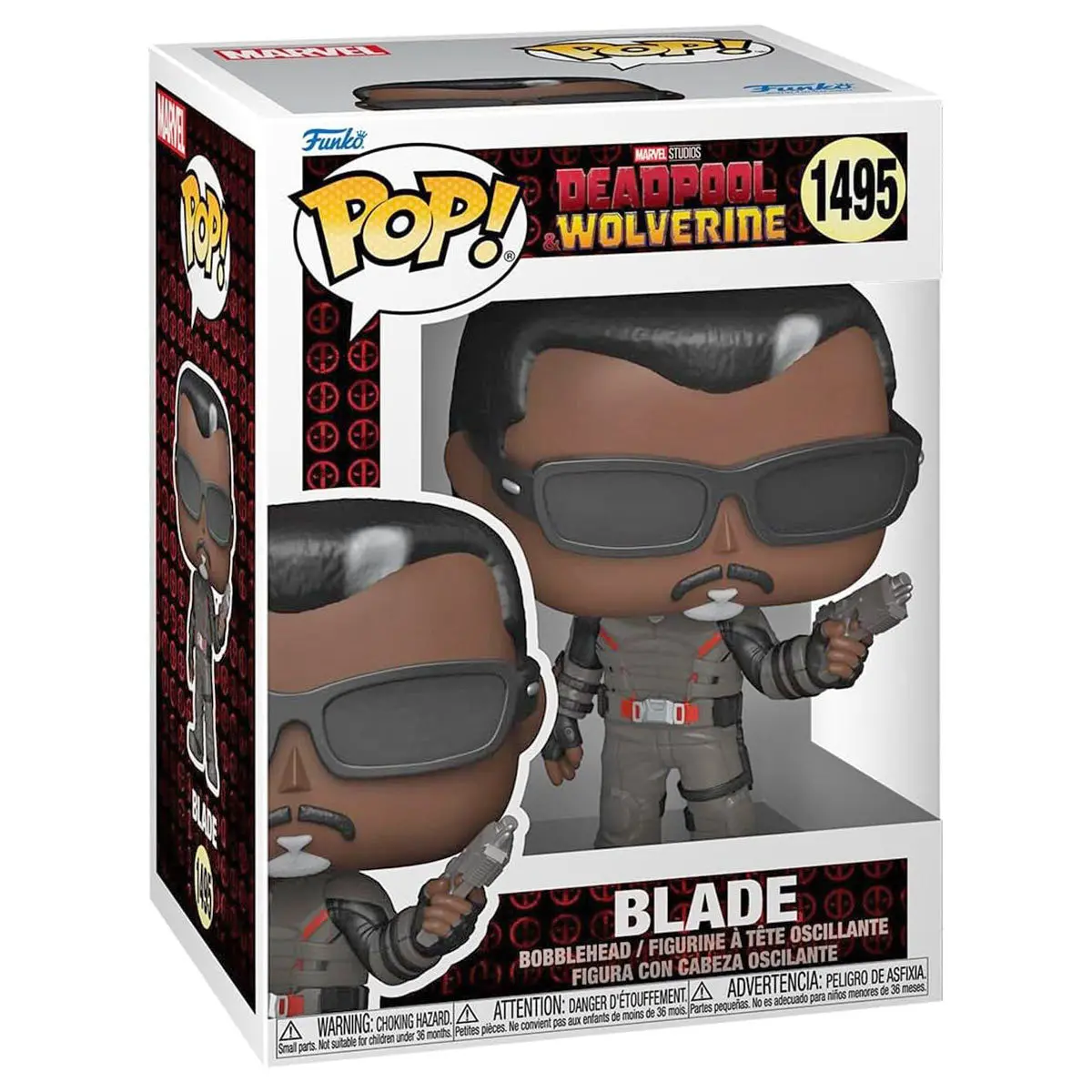 Funko Pop! Marvel: Deadpool & Wolverine: Blade Bobblehead Figure #1495 1