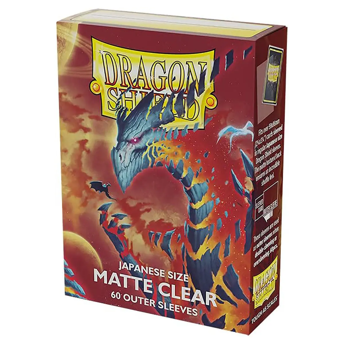 Dragon Shield Japanese Size Matte Outer Sleeves - Clear (60) 1