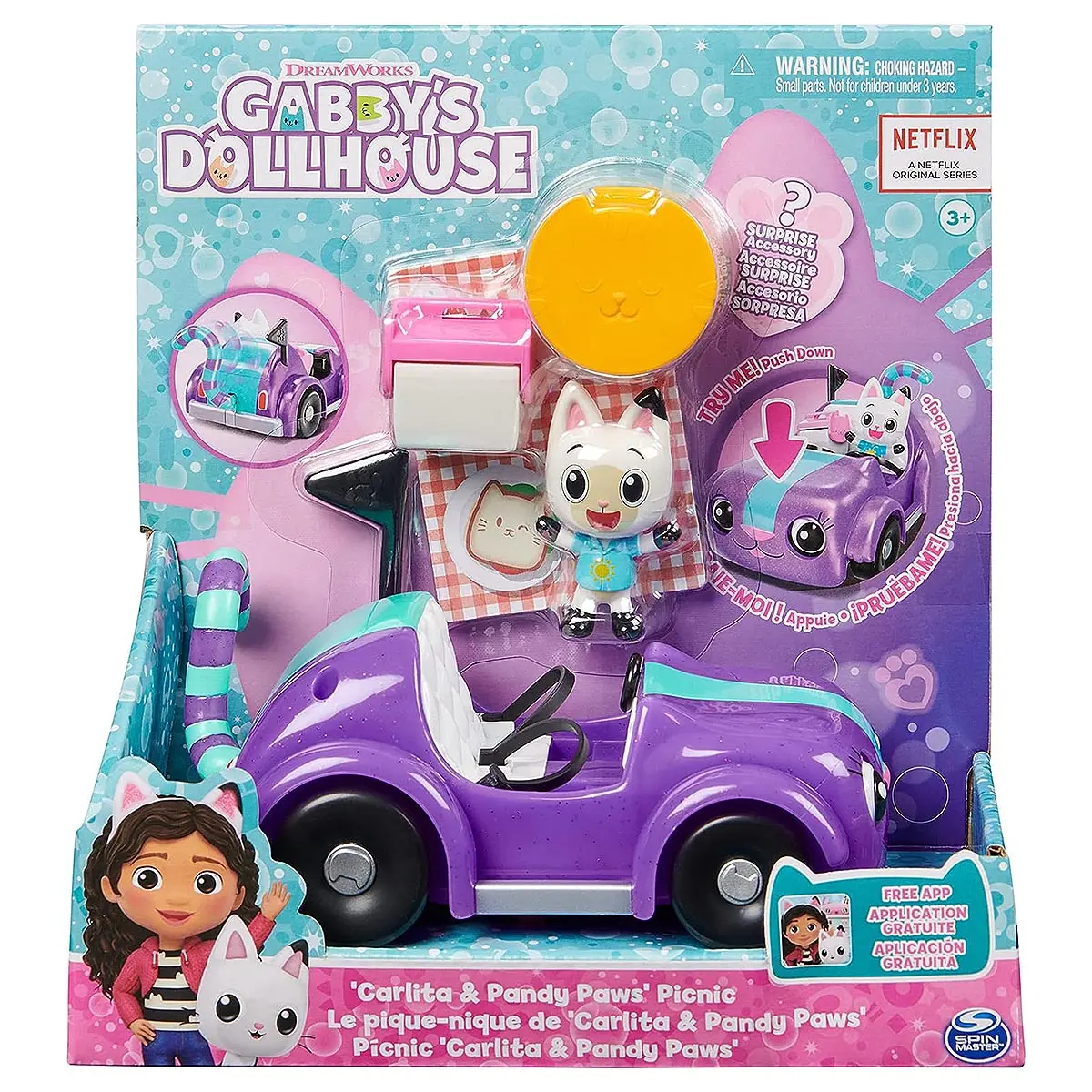 Gabby's Dollhouse: Carlita & Pandy Paws Picnic Playset 1