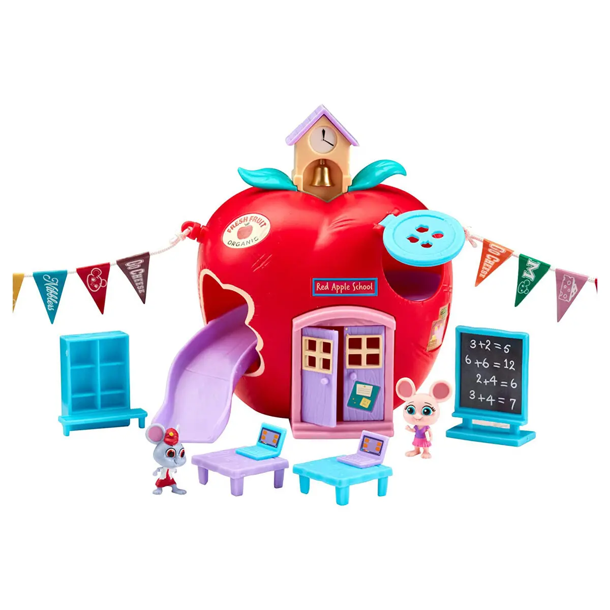 Mouse In The House Red Apple Schoolhouse Playset 2