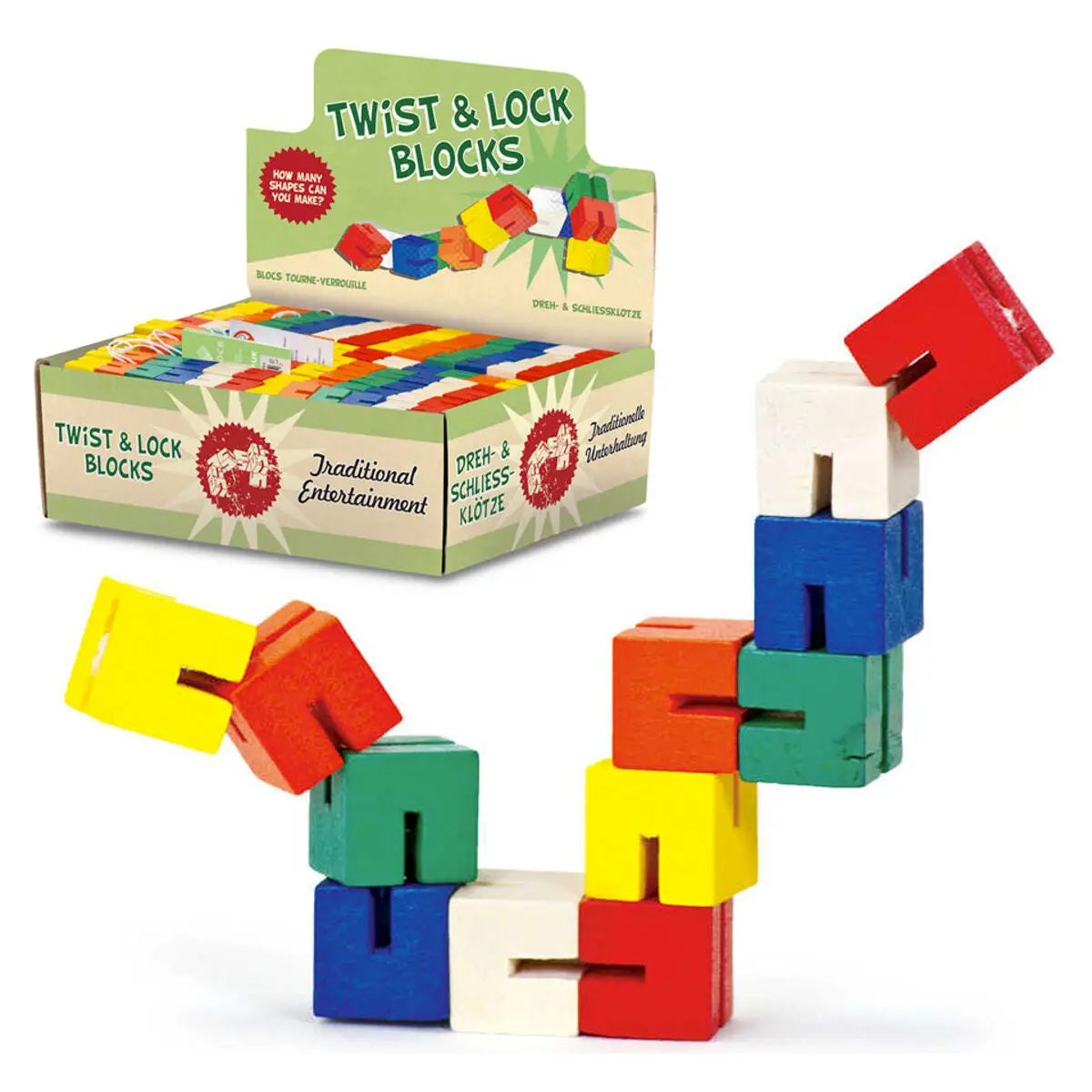 Tobar Wooden Twist & Lock Blocks 1