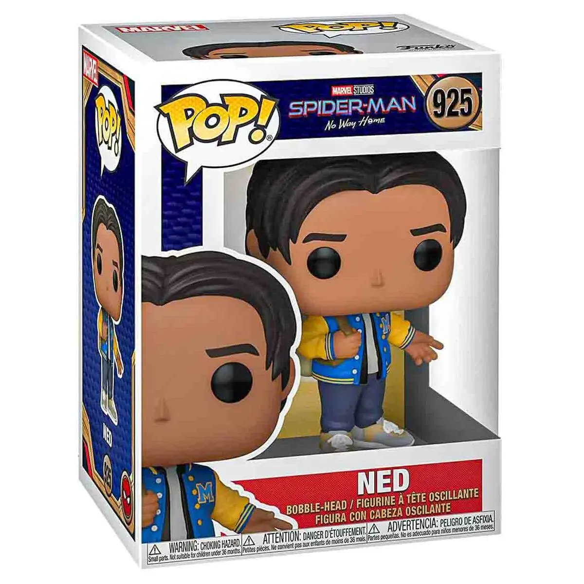Funko Pop! Marvel Spider-Man: No Way Home: Ned Bobble-Head Figure #925 1