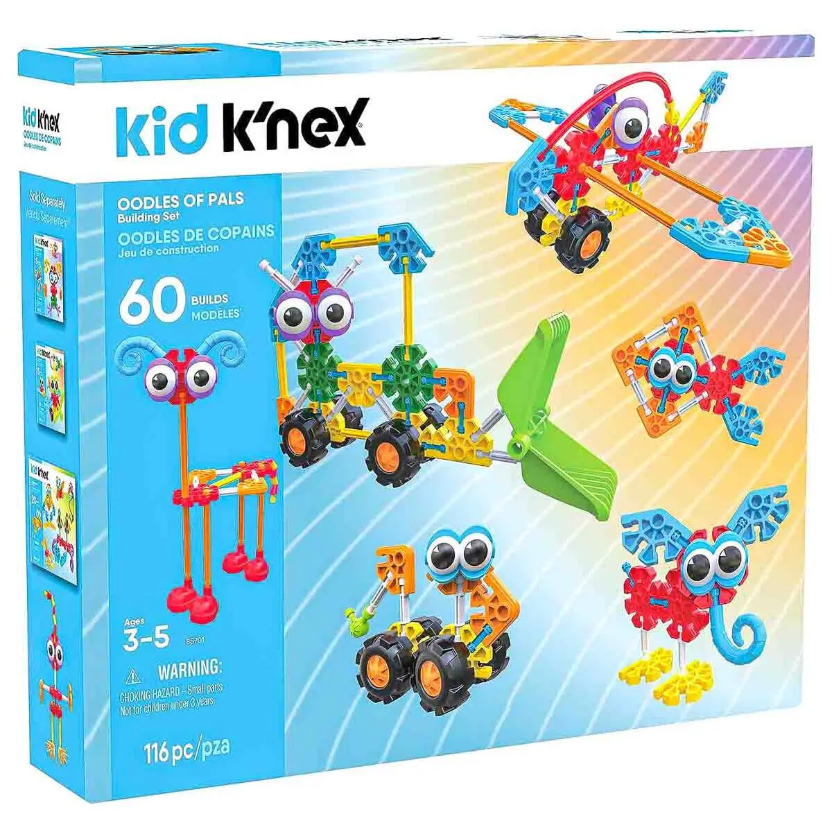 Kid K'nex Oodles Of Pals 60 Model Building Set 1