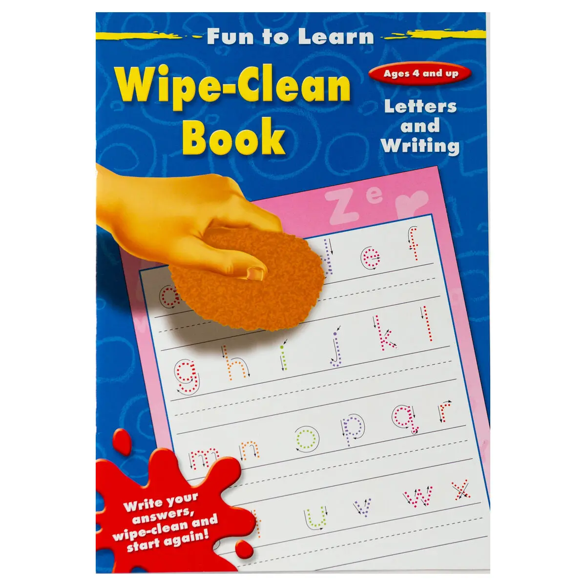 Fun To Learn Letters And Writing Wipe-Clean Book 1