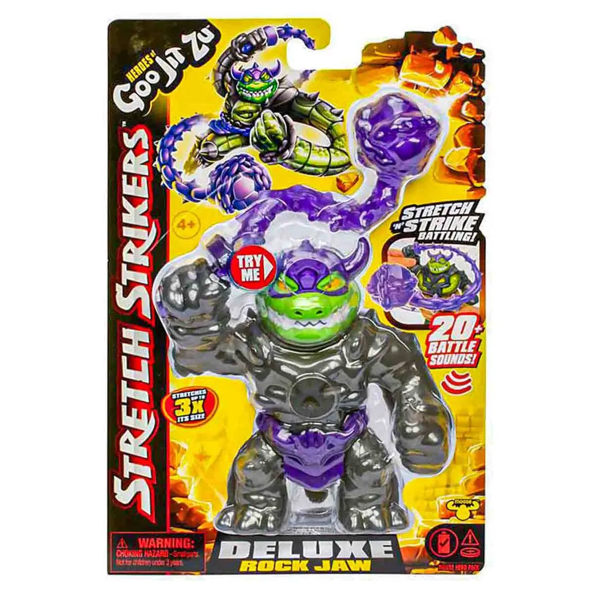 Heroes Of Goo Jit Zu Stretch Strikers Deluxe Rock Jaw Stretch Figure 1