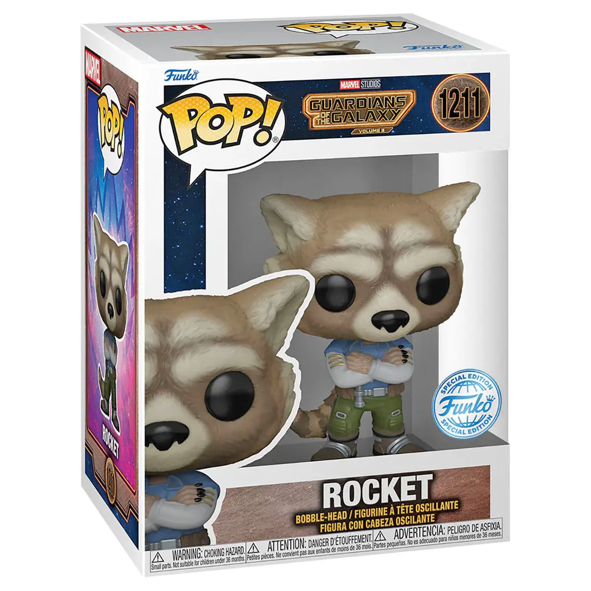 Funko Pop! Marvel Guardians Of The Galaxy Volume 3: Rocket Bobble-Head Figure #1211 1