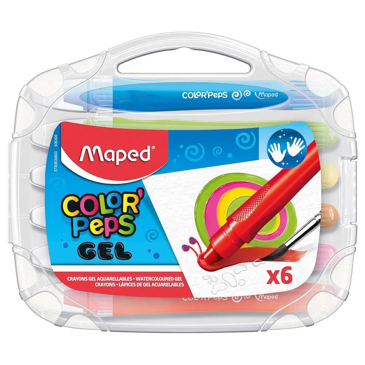 Maped Color'peps Gel Crayons (6 Pack) 1