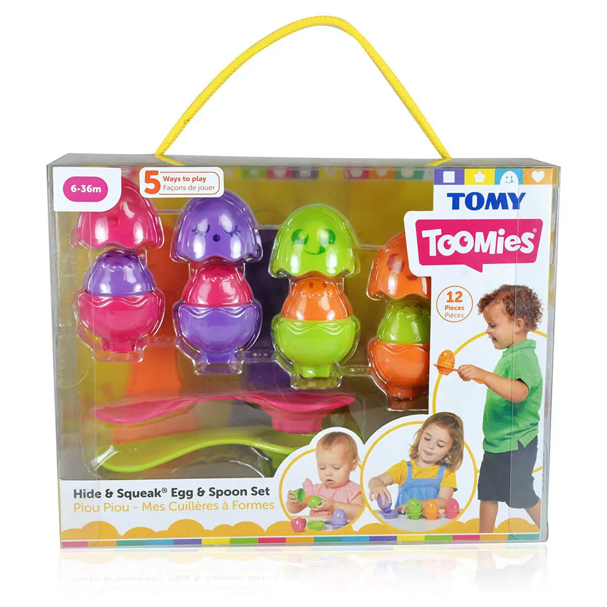 Tomy Toomies Hide & Squeak Egg & Spoon Set 1