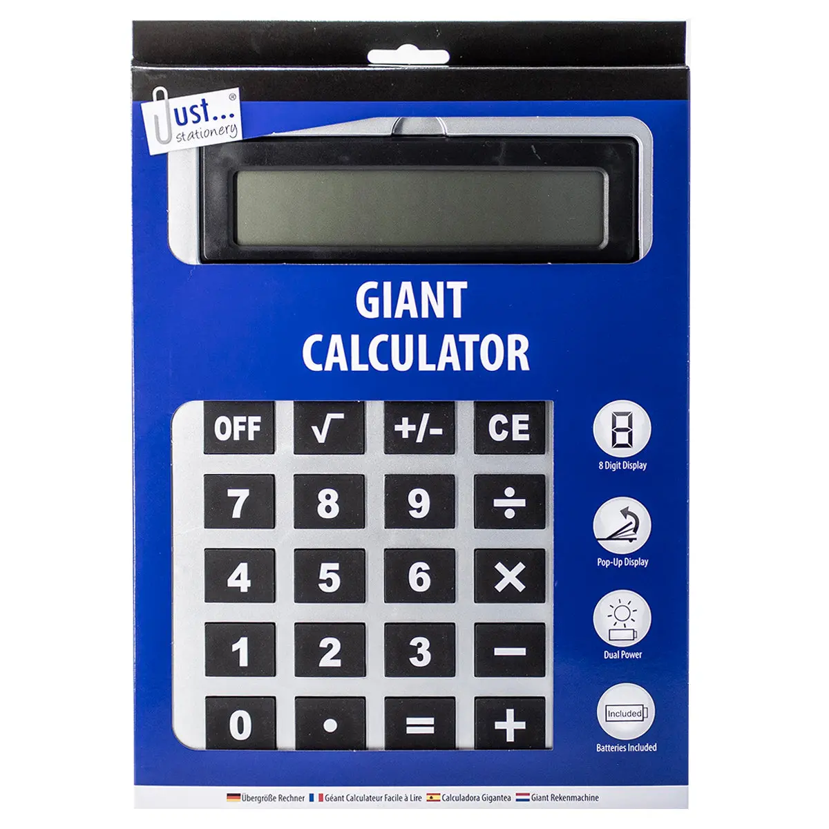 Just Stationery Giant A4 Calculator 1