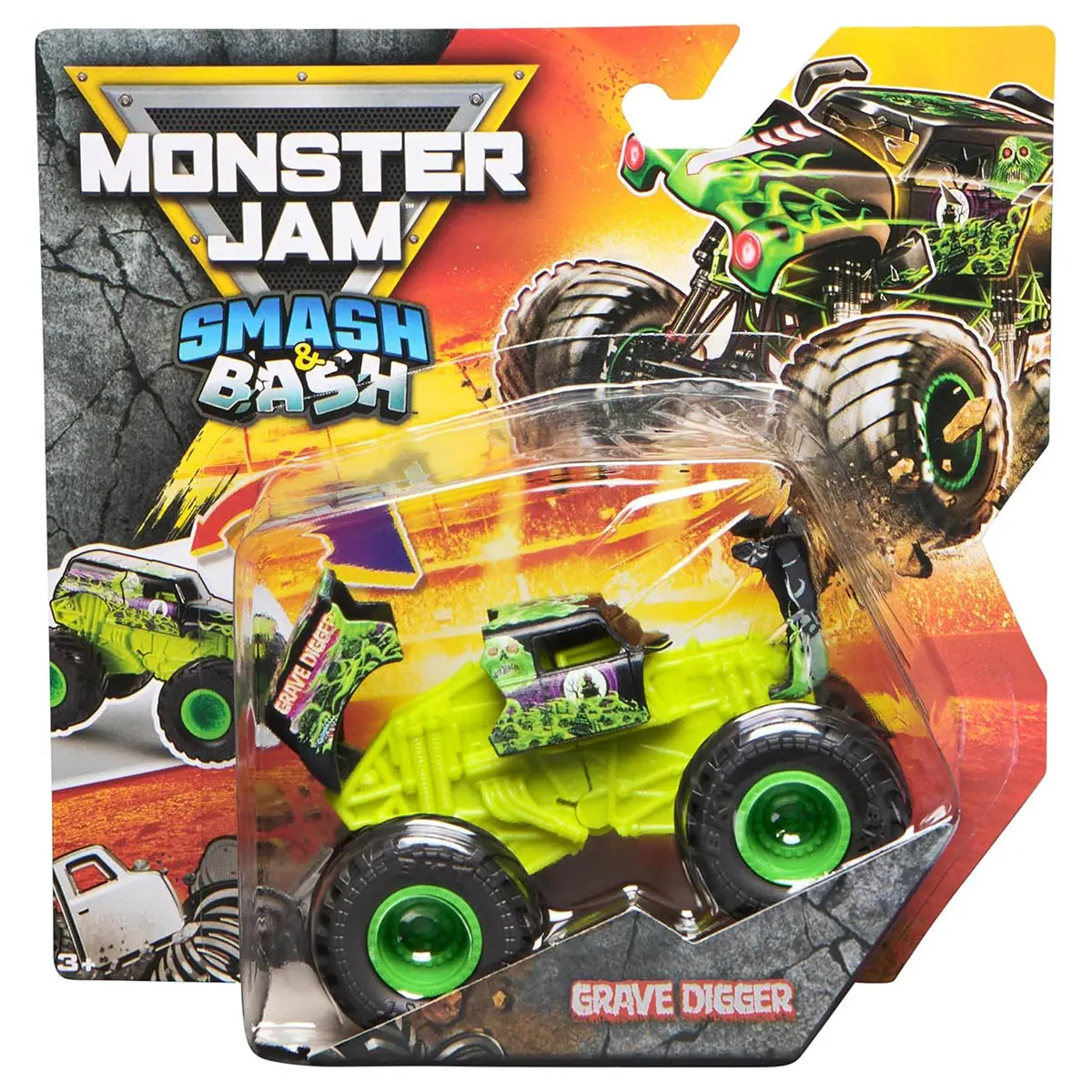 Monster Jam Smash & Bash Grave Digger Truck 1