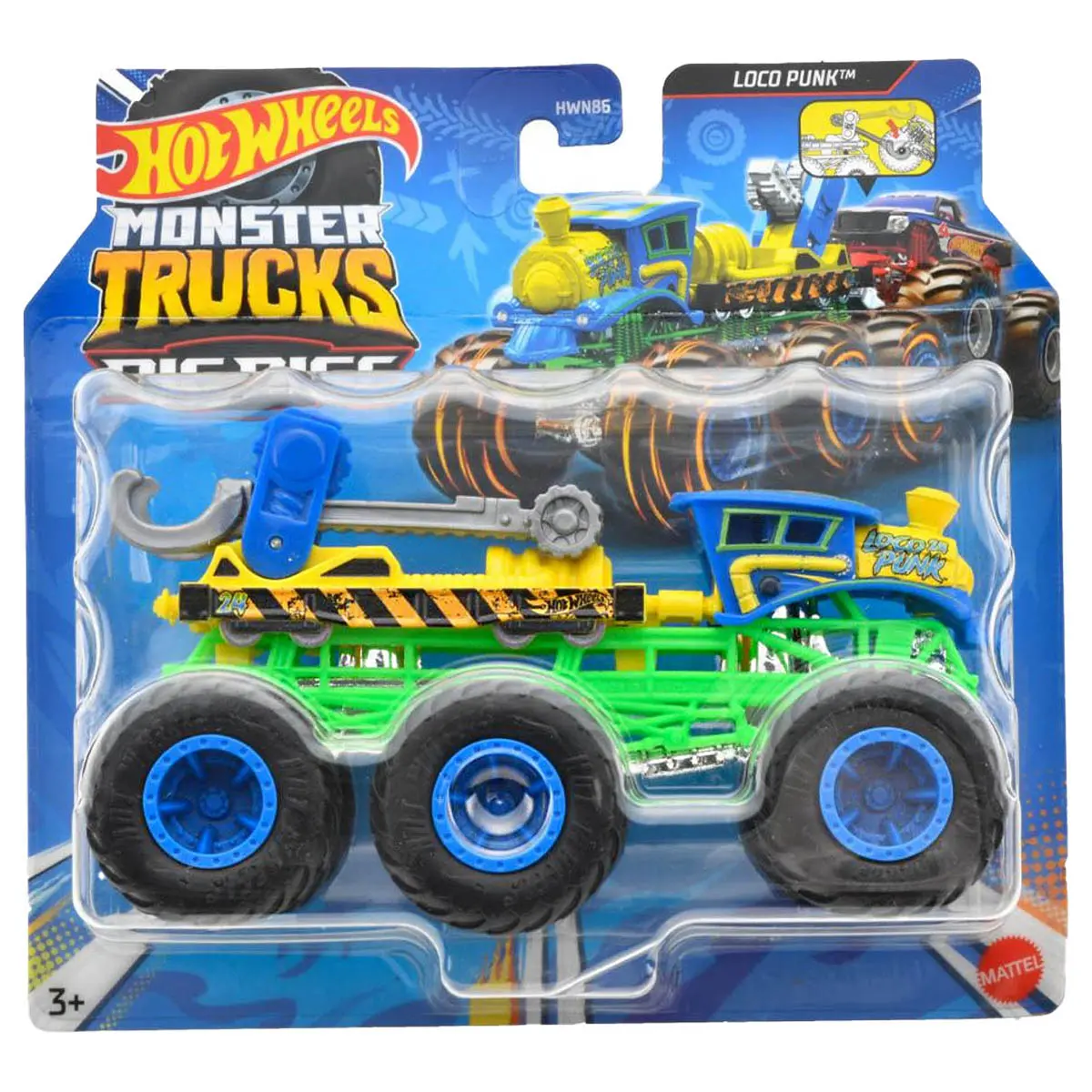 Hot Wheels Monster Trucks Big Rigs Loco Punk Vehicle 1
