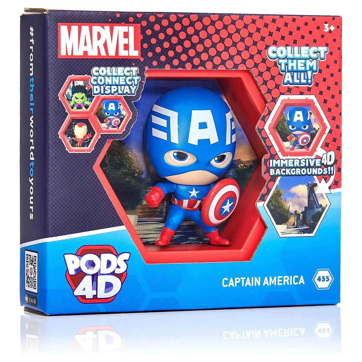 Pods 4D Marvel: Captain America Figure 1
