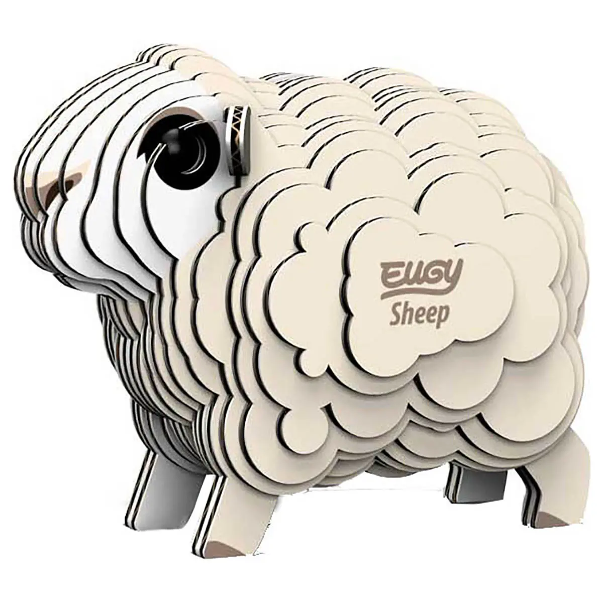 Eugy Sheep 3D Cardboard Model Kit 1
