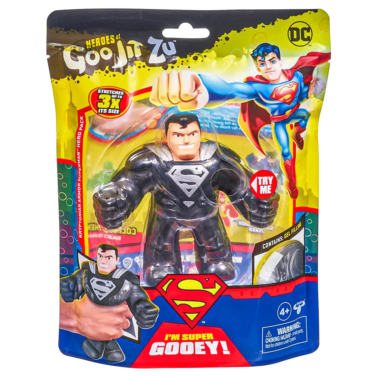 Heroes Of Goo Jit Zu Dc Super Heroes Kryptonian Armor Superman Stretch Figure 1