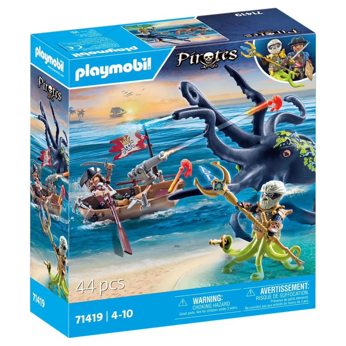 Playmobil Pirates: Battle Against The Giant Octopus Playset 1