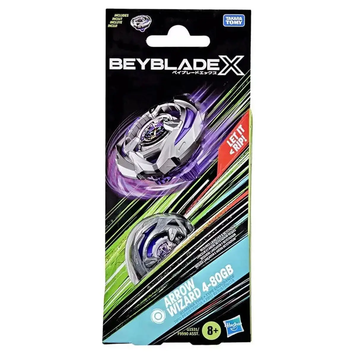 Beyblade X Arrow Wizard 4-80Gb Stamina Type Single Pack 1