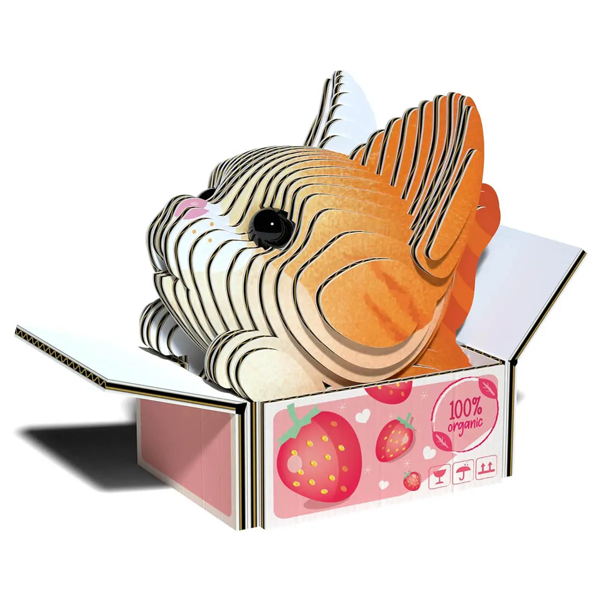 Eugy Cat Pumpkin 3D Cardboard Model Kit 1