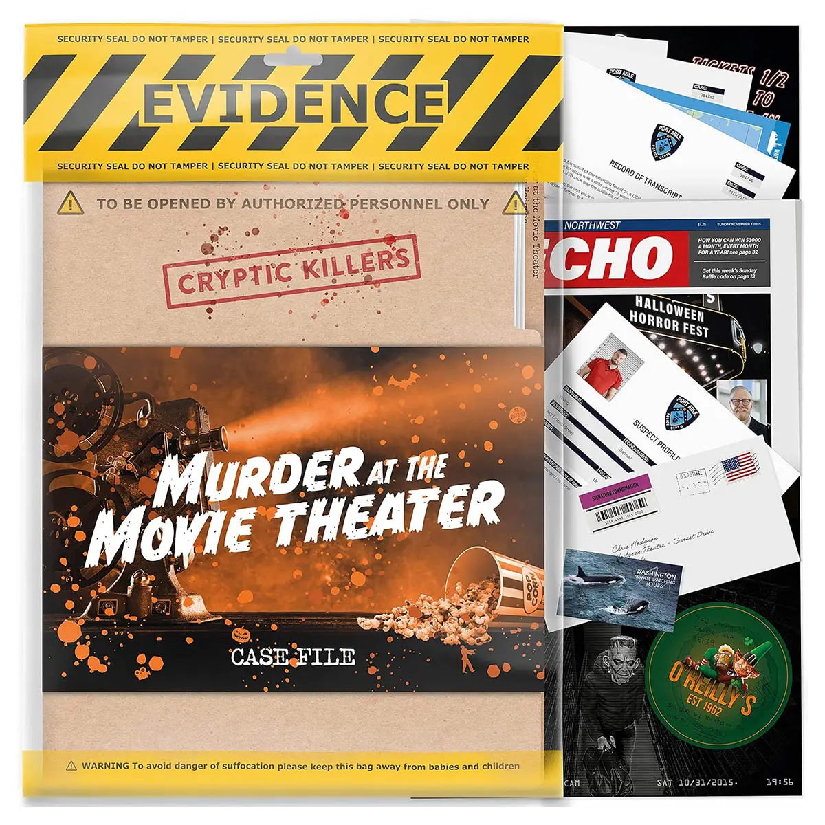 Cryptic Killers: Murder At The Movie Theatre Case File Game 1