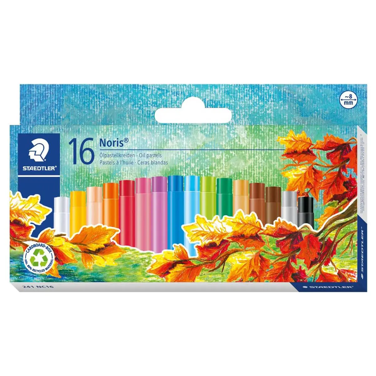 Staedtler Noris Oil Pastels Crayons (16 Pack) 1