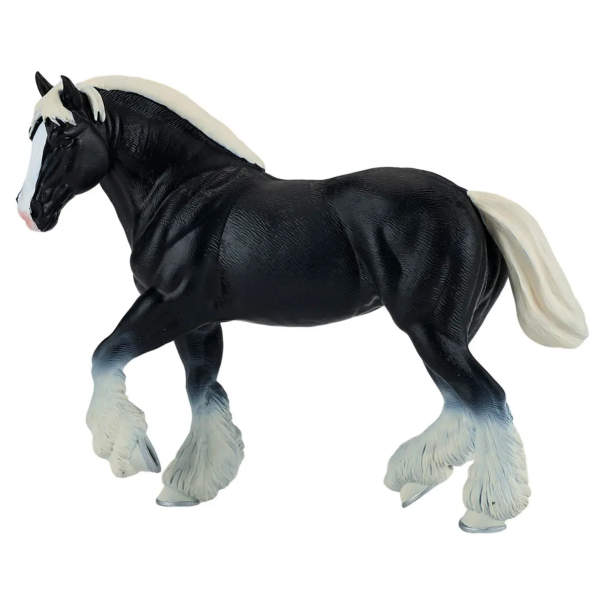 Mojo Fun Farm & Horses Clydesdale Horse Black Figure 1