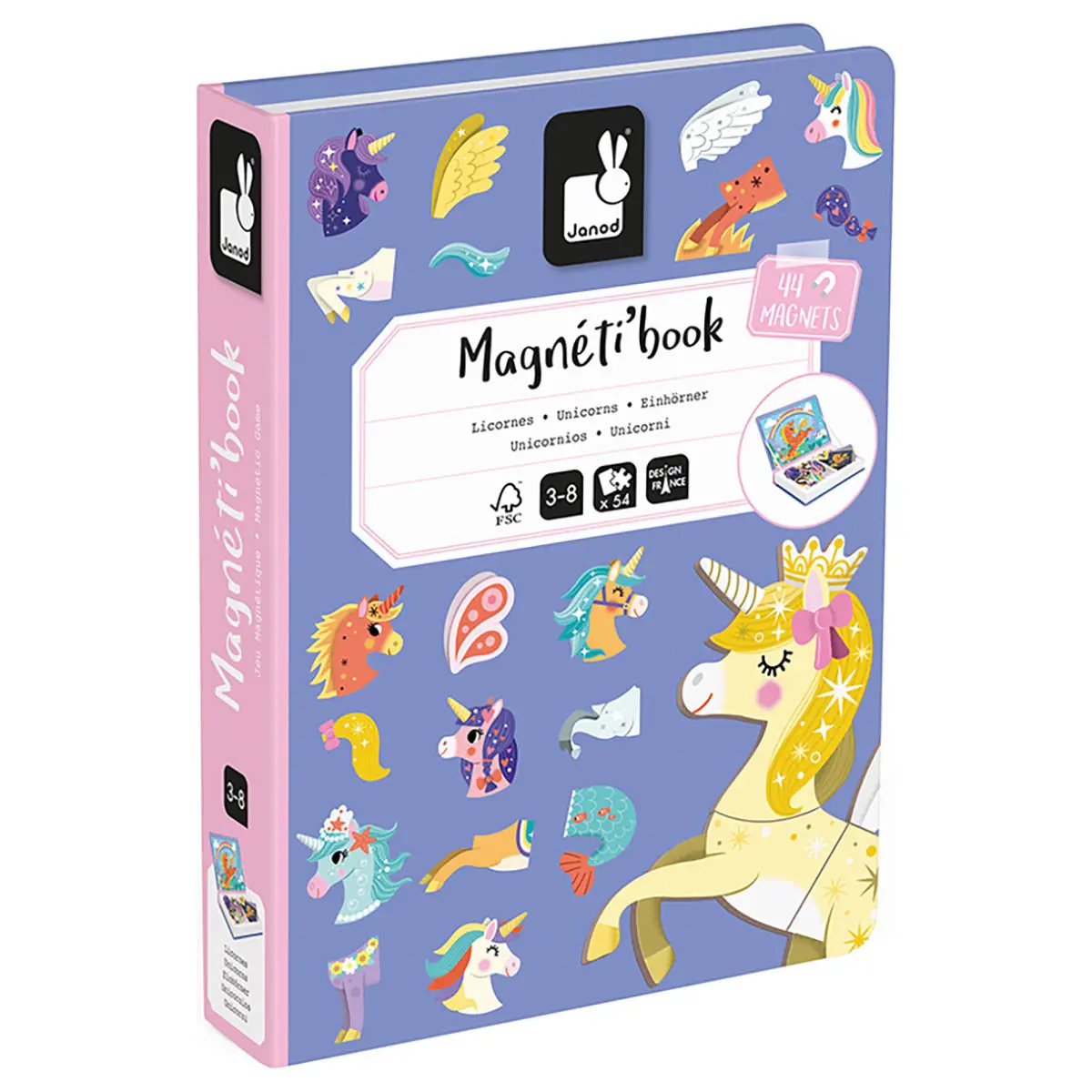 Janod Unicorns Magnéti'book 1