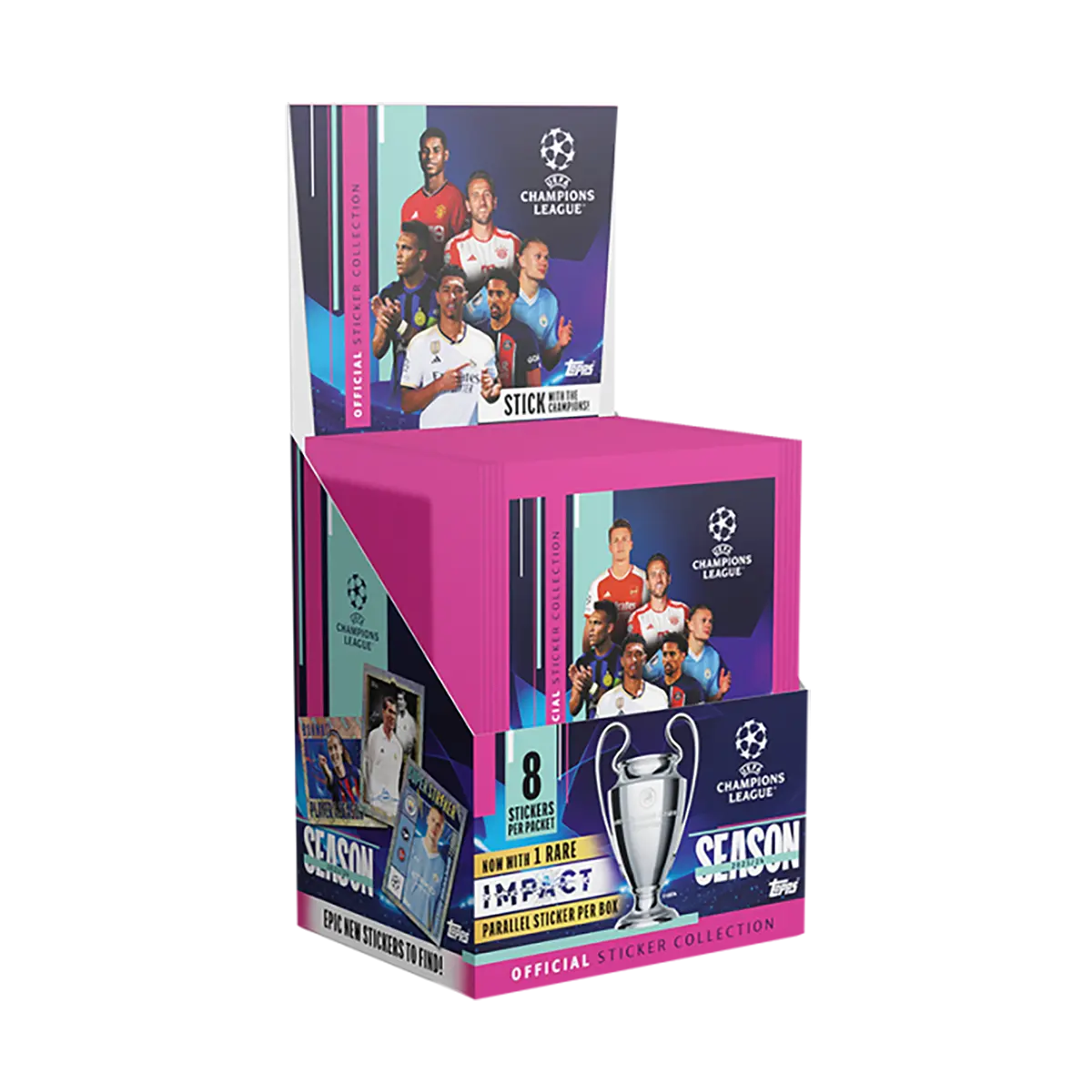Topps Uefa Champions League 2023/24 Season Official Sticker Collection 50 Pack Box 2