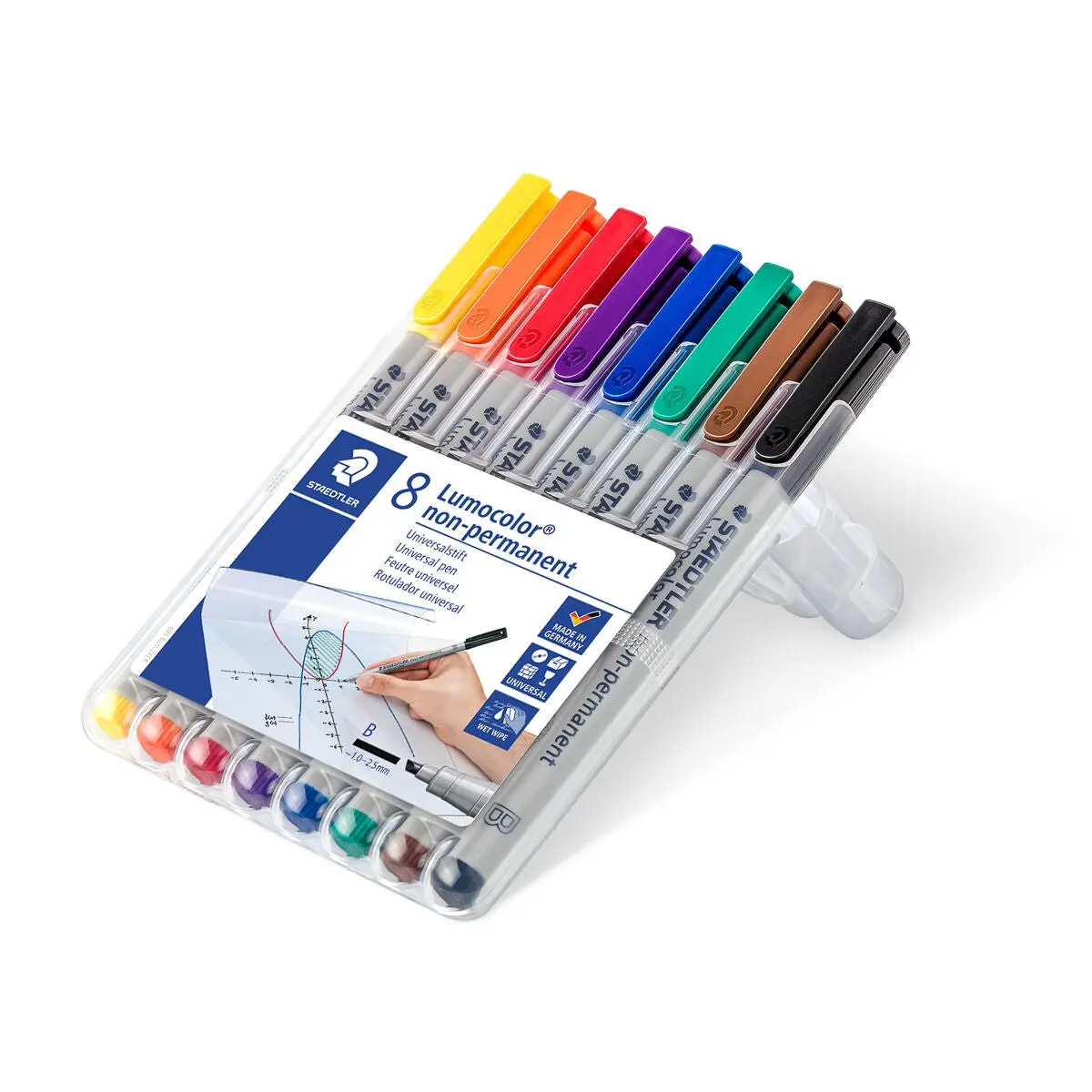 Staedtler Lumocolor Non-Permanent Universal Broad Line Pens Pack Of 8 2