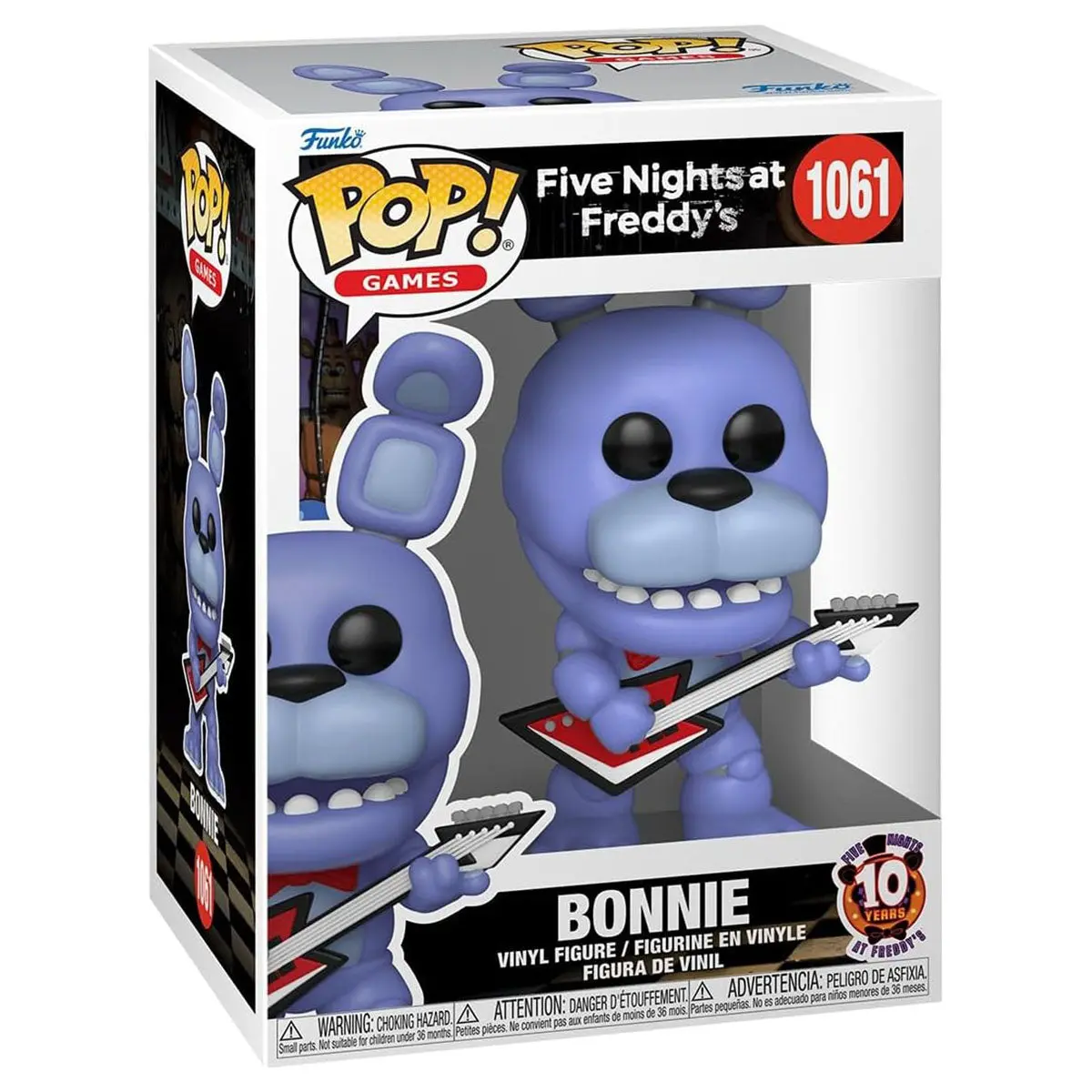 Funko Pop! Games: Five Nights At Freddy's 10Th Anniversary Bonnie With Guitar Vinyl Figure #1061 1
