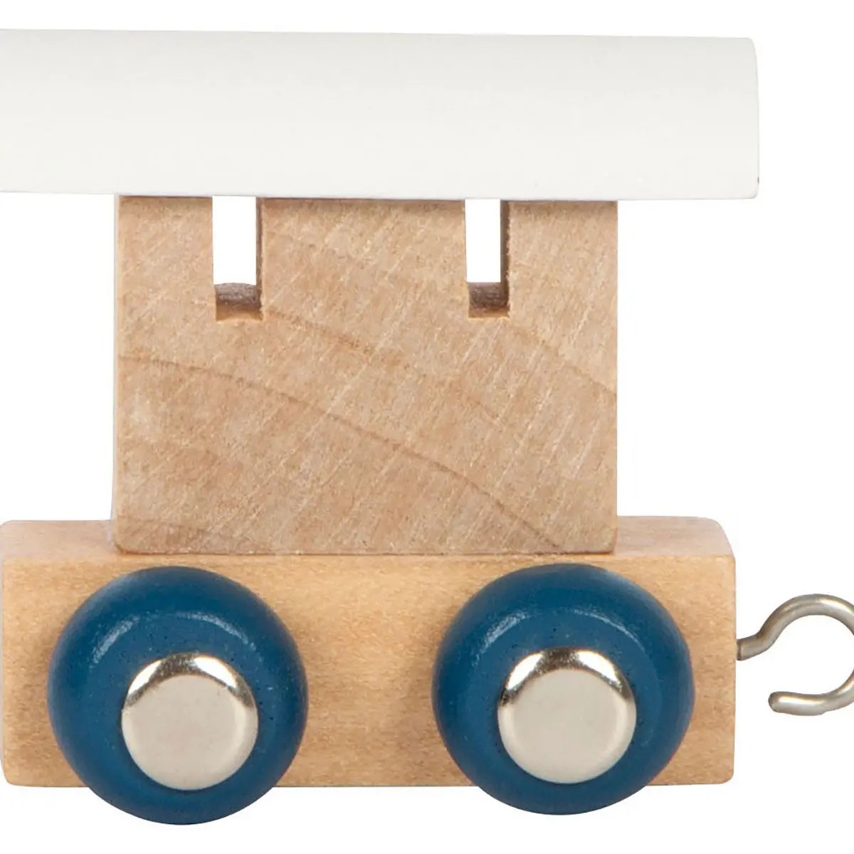 Letters Train Polar Snow White & Natural Train Car Wooden Toy 1