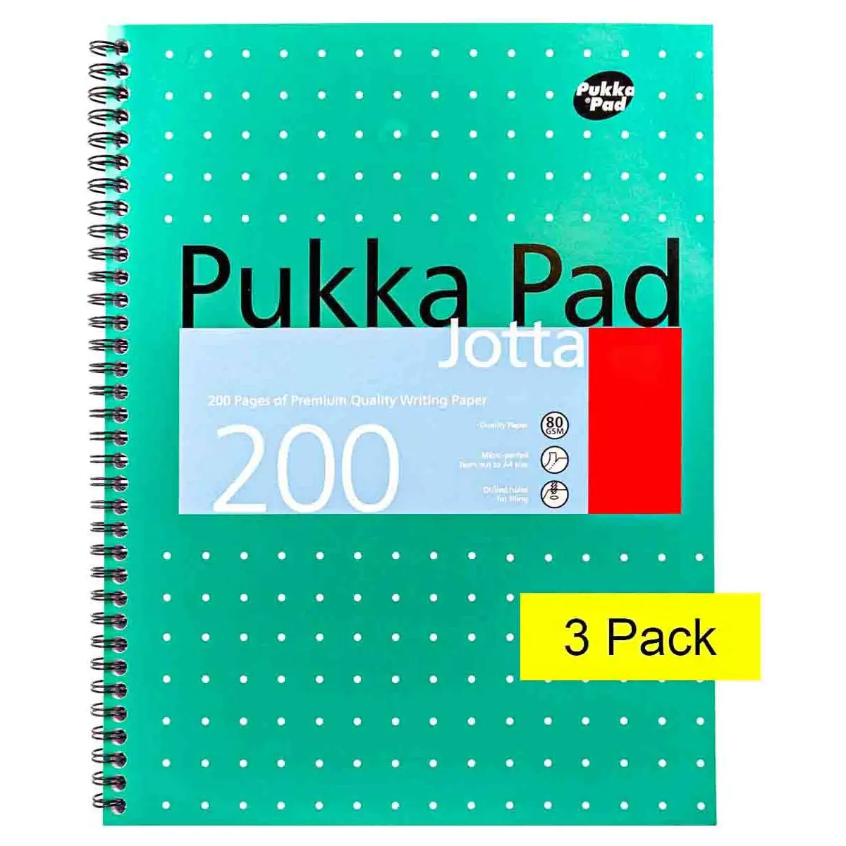 Pukka Pad A4 Jotta Metallic Notebook 200 Pages (3 Pack) 1
