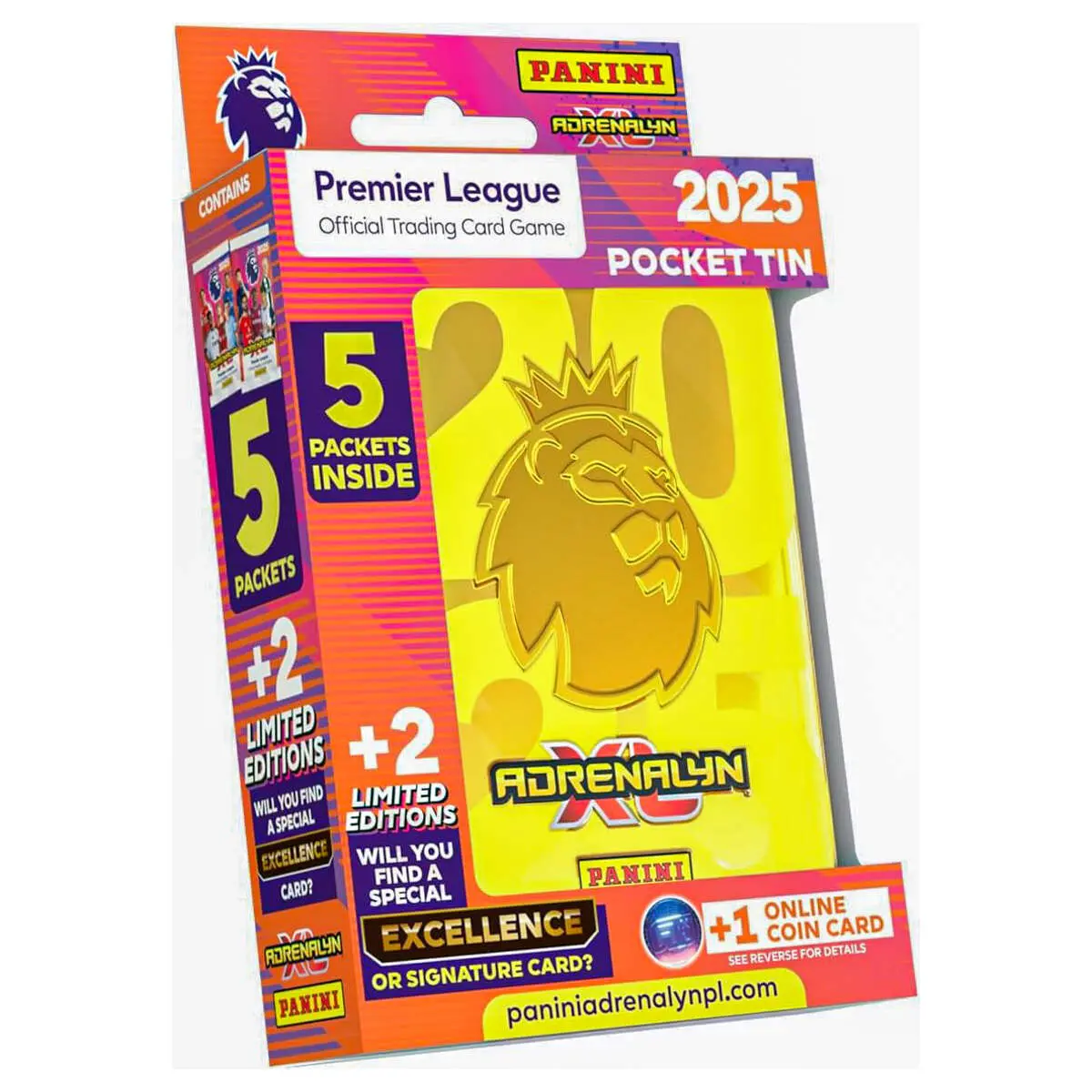 Panini Premier League 2024/25 Adrenalyn Xl Official Trading Card Game Pocket Tin - Gold 1