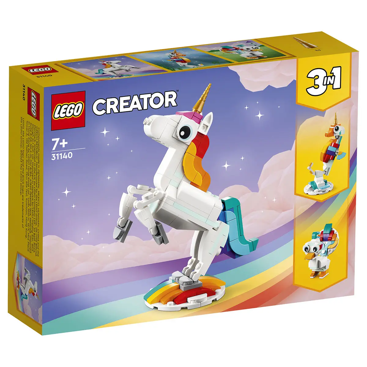 Lego Creator 3-In-1 Magical Unicorn 31140 Building Set 1