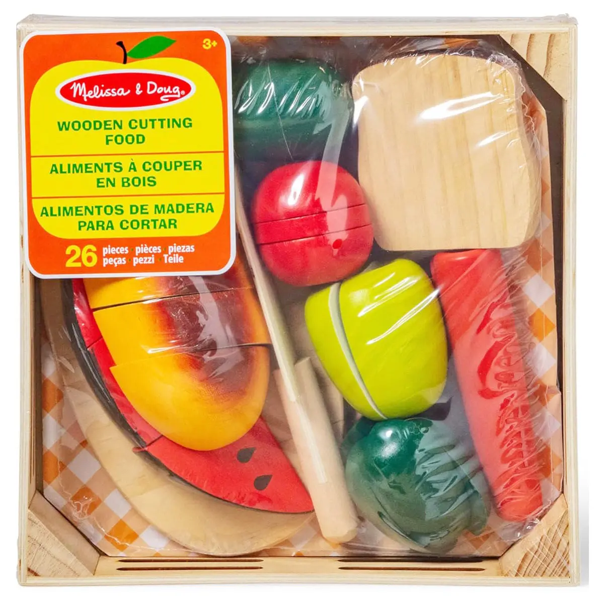 Melissa & Doug Wooden Cutting Food Playset 1