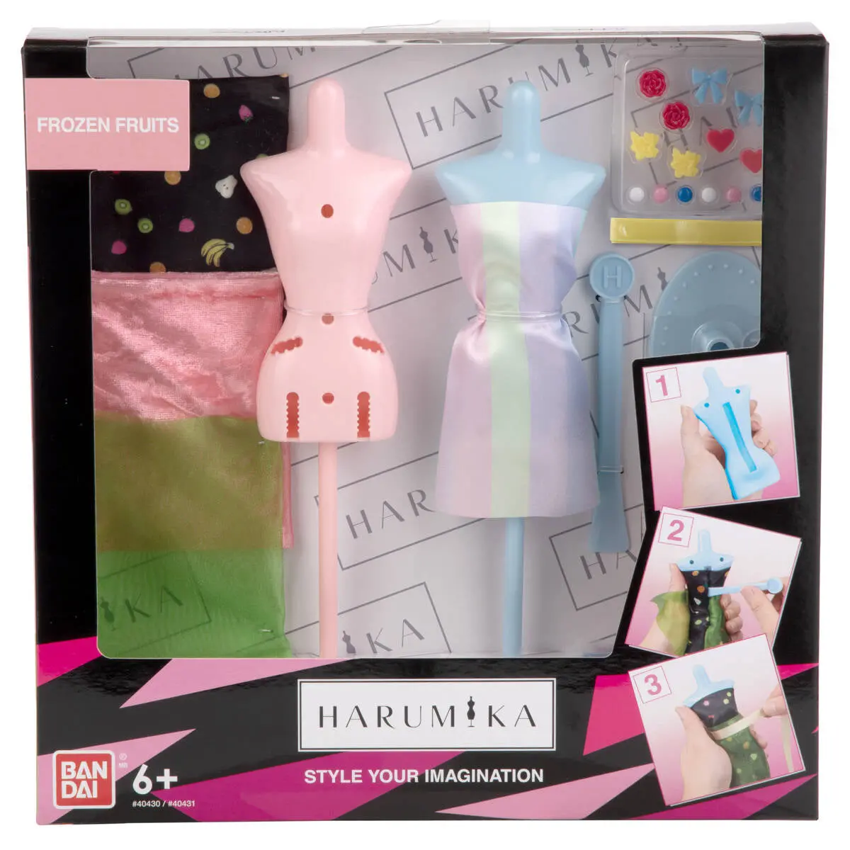 Bandai Harumika Frozen Fruits Double Torso Fashion Design Craft Kit 1