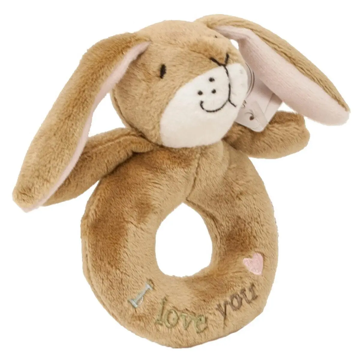 Guess How Much I Love You Little Nutbrown Hare Ring Rattle Soft Toy 1