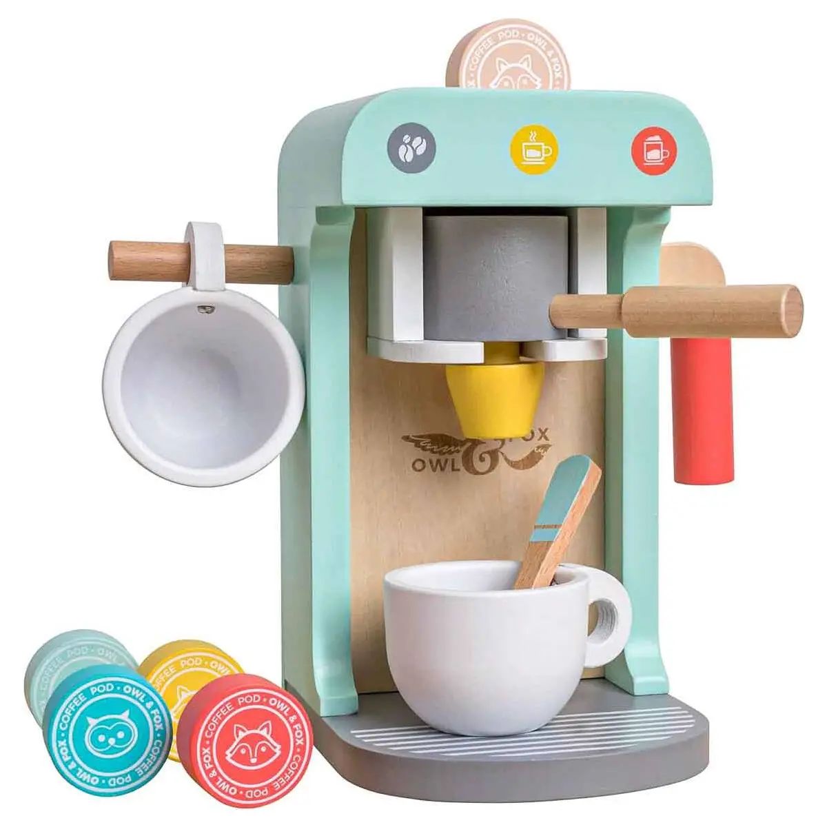 Tp Owl & Fox Wooden Coffee Machine 1