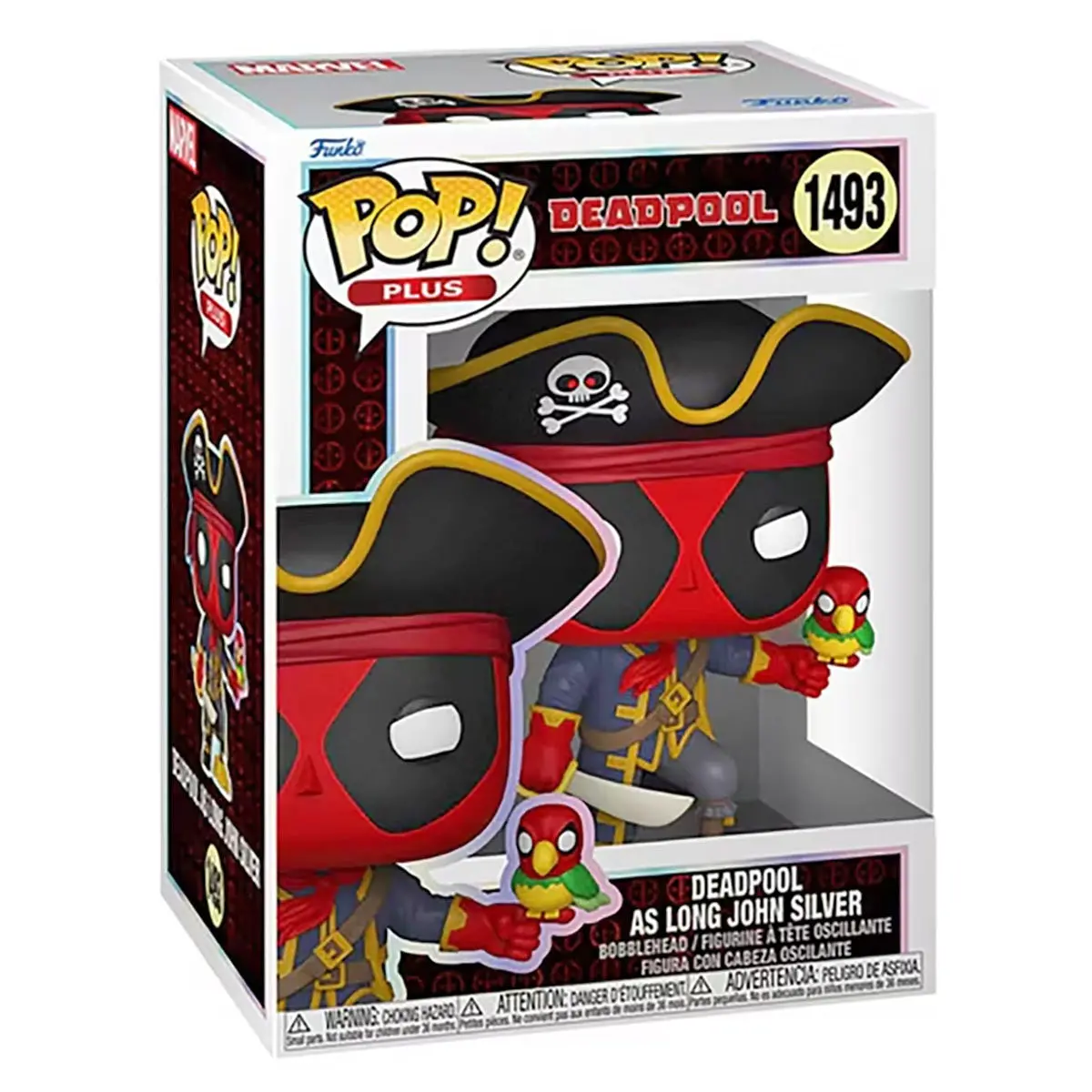 Funko Pop! Plus: Deadpool As Long John Silver Bobblehead Figure #1493 1