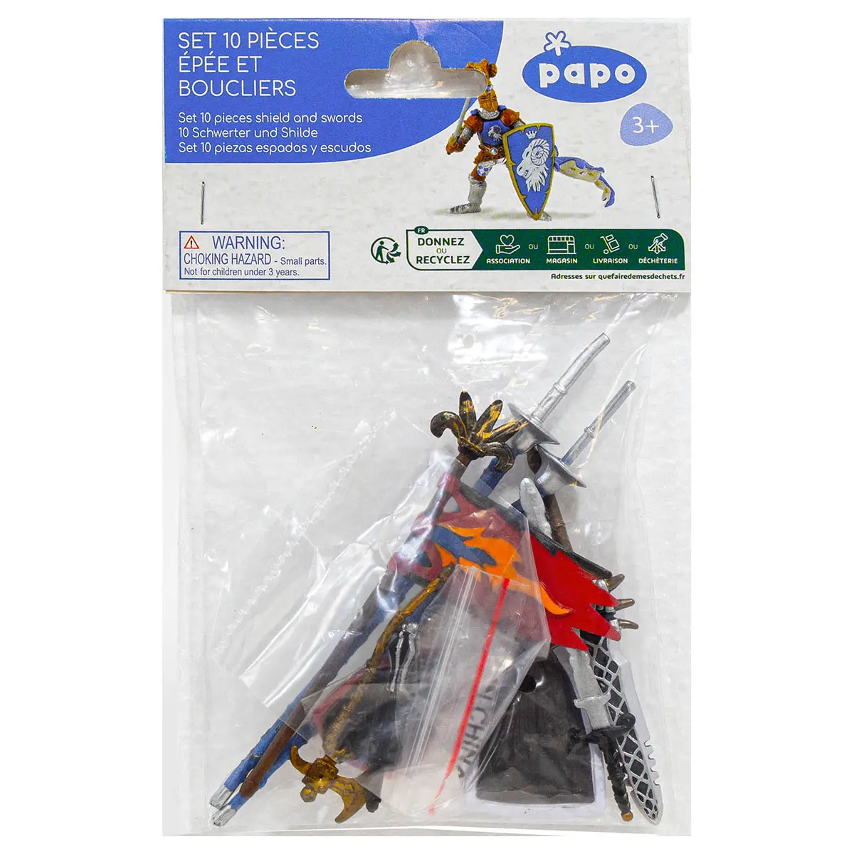 Papo 10 Piece Shield And Sword Set 1