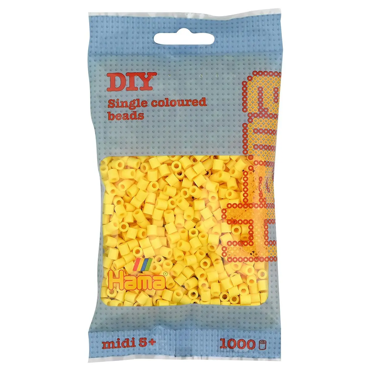 Hama Midi 1000 Light Yellow Beads 1
